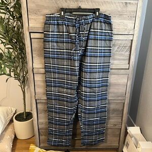 SMITH Blue and Gray Plaid Men's Joggers